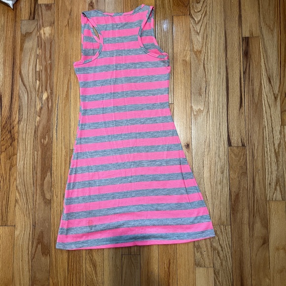 Delia’s Pink Stripped Racer Back Dress - Picture 2 of 3